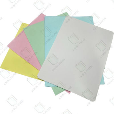 quality 100% Wood Pulp Carbonless Paper NCR Paper 45-80gsm Smooth Surface For Invoice Receipt factory