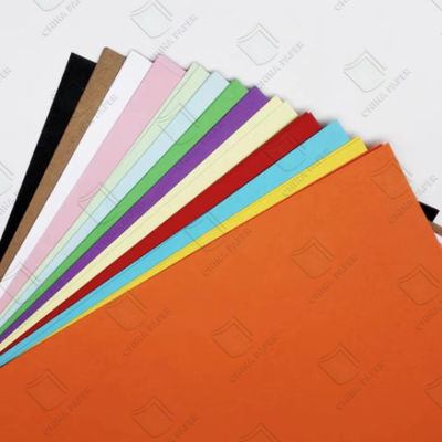quality 100% Wood Pulp Colored Paper Board Construction Paper 36 Colors 60-400gsm OEM factory