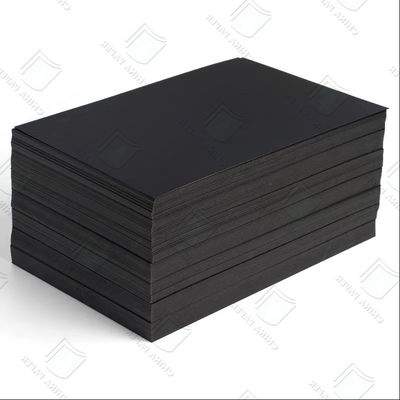 quality 100% Virgin Pulp Black Cardboard High Stiffness 120gsm-450gsm Customizable factory